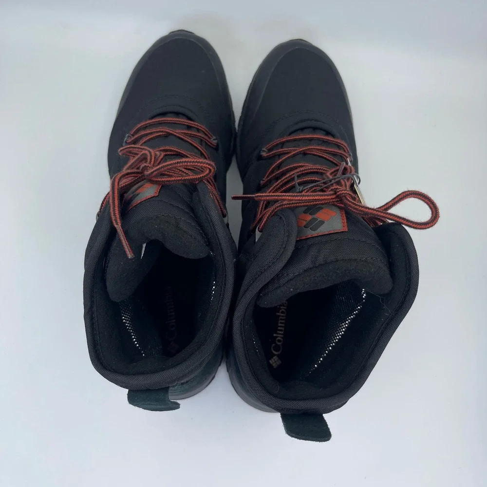 Columbia Waterproof Hiking Boots Mens 15 Black Mid Trail Shoes BM2806-010 NWT